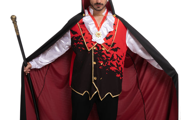 Red Vampire Costume Cosplay - Adult