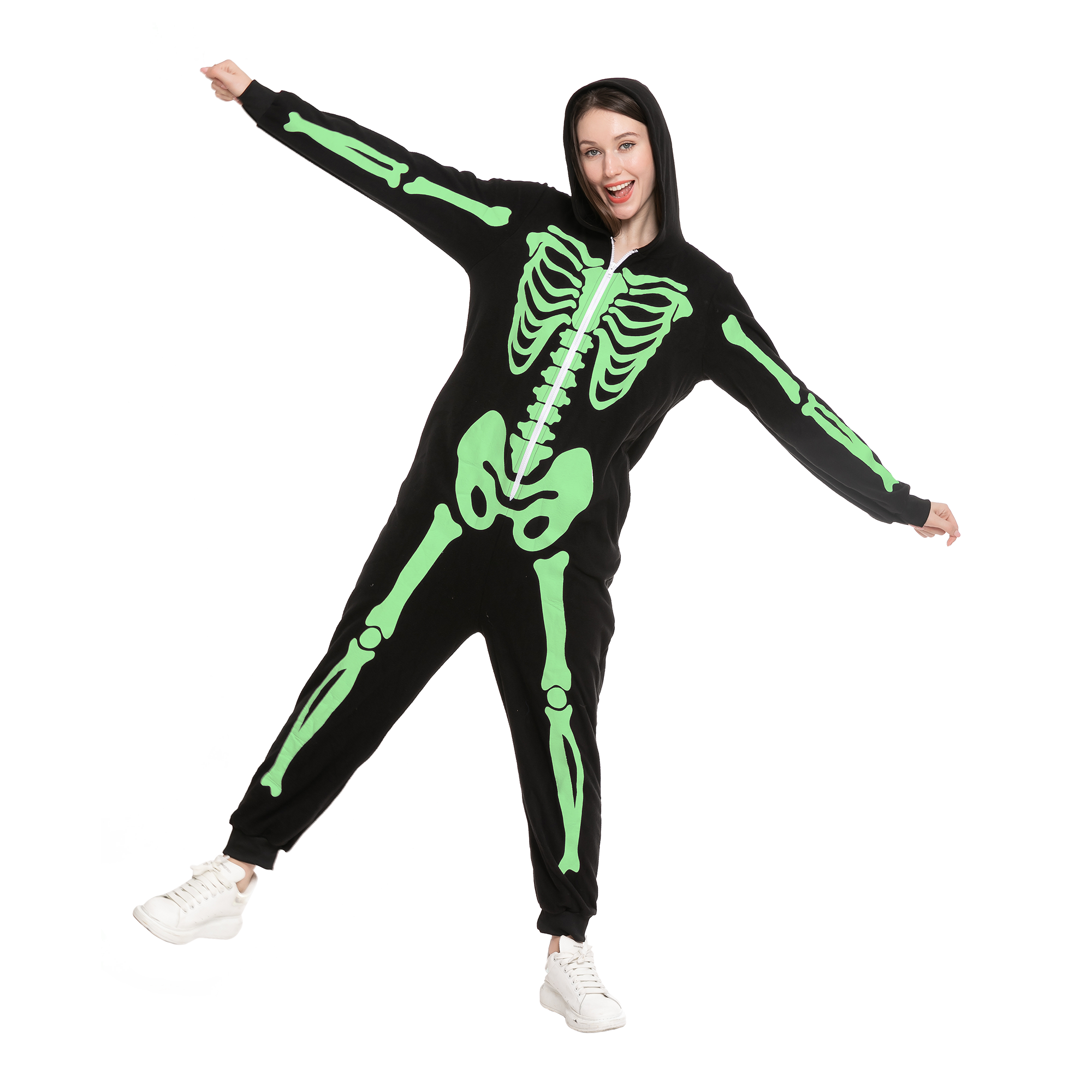 Family matching skeleton pajamas 2025