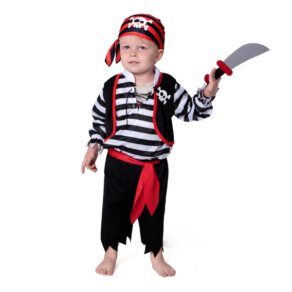 Striped Pirate Costume - Child