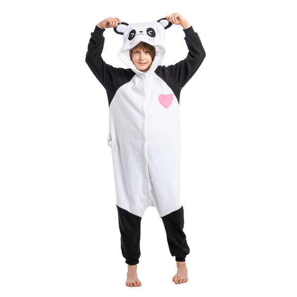 Unisex Child Pajama Plush Onesie Panda Animal Costume - Spooktacular Creations