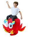 Riding an Octopus Inflatable Costume for Kids