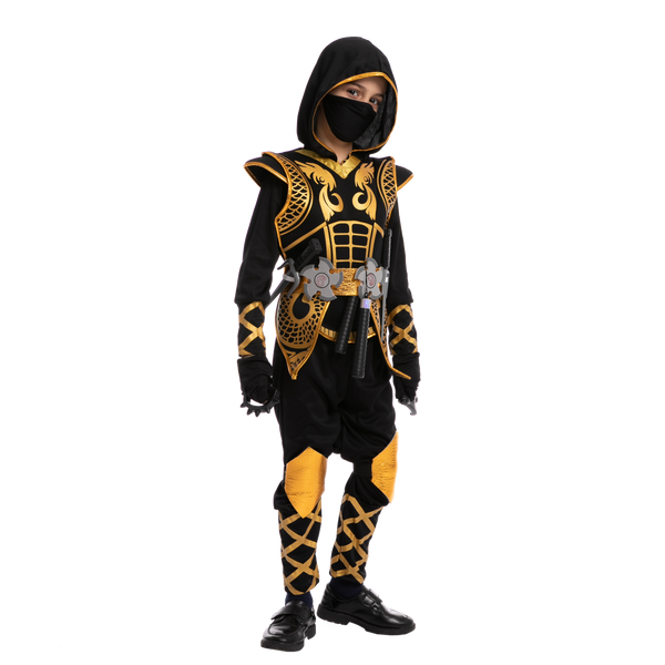 Golden Ninja Fighter Costume for Boys, Child