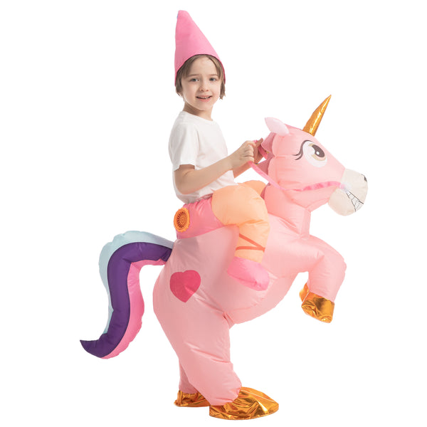 Inflatable Costume Ride-A-Unicorn, Pink