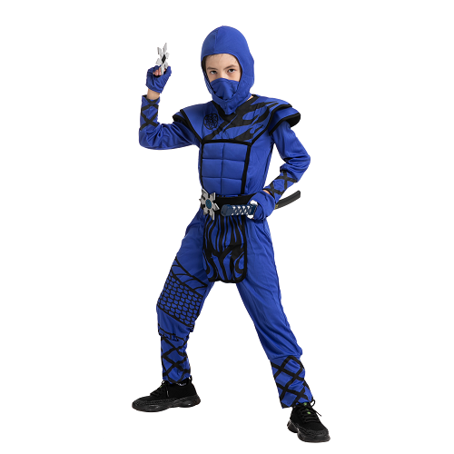 Dragon Scales Blue Ninja Costume - Child