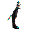 Colorful Unicorn Skeleton Costume for Role Play Cosplay- Child