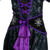 Purple Witch Costume with Stars and Moon Skirt Design - Child