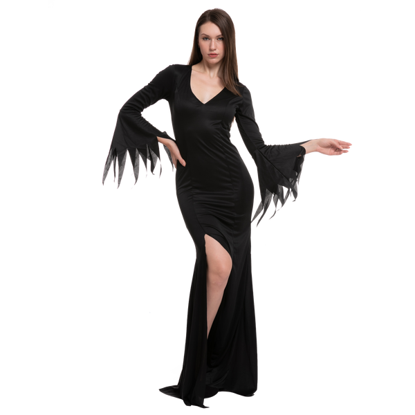 Black Floor Length Gothic Dress - Adult
