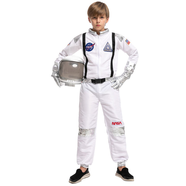 White Astronaut Costume Role Play Cosplay - Child