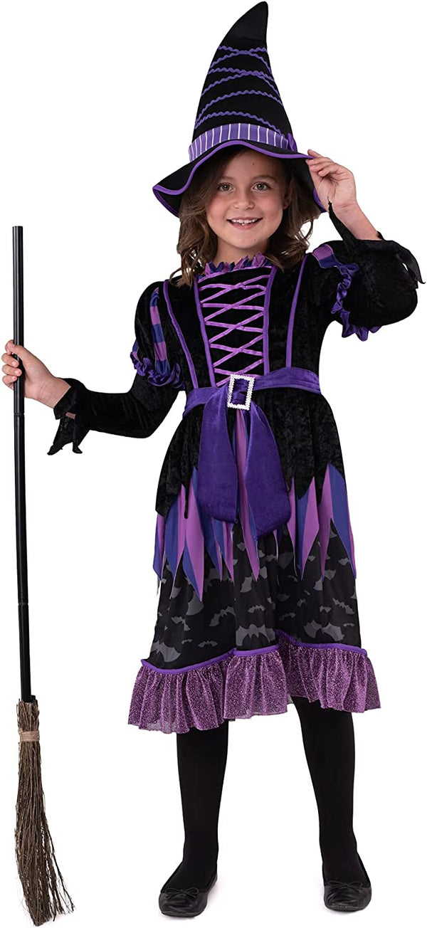 Purple witch costume tattered skirt for Girls - Child