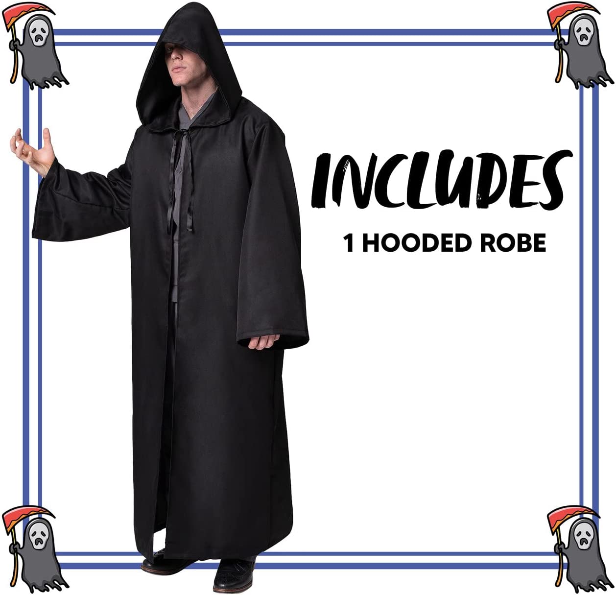 Night Rider Robe Nightwalker Robe Costume - Adult | Spooktacular Creations