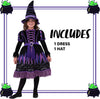 Purple witch costume tattered skirt for Girls - Child