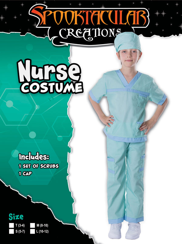 Green Dr. Scrubs Vet Costume for Kids