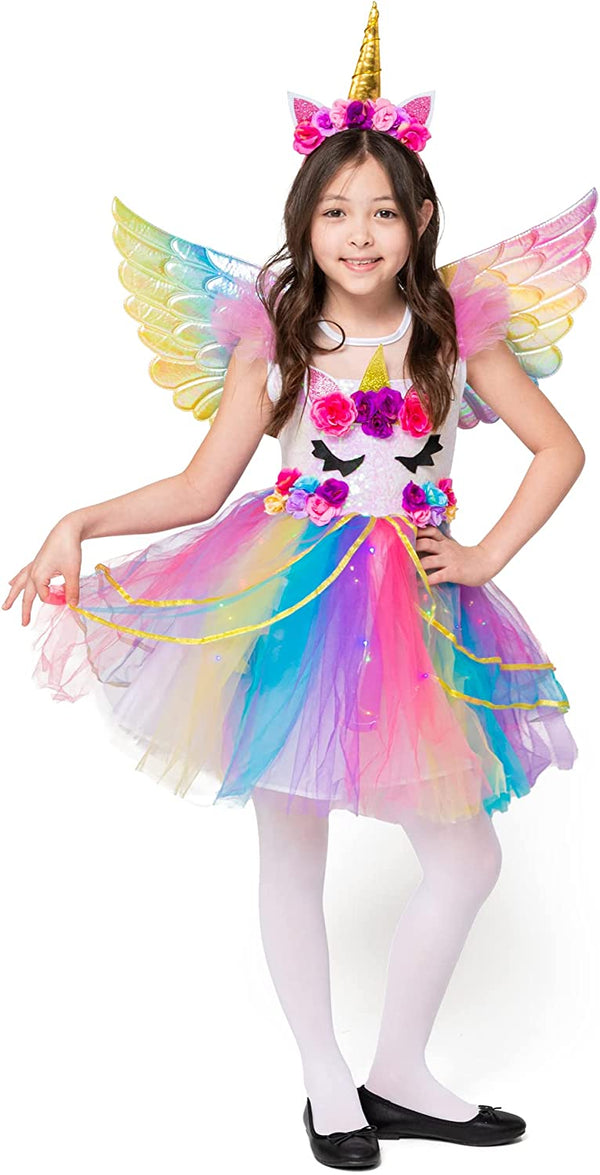 Child Girl Light-Up Unicorn Costume - Child