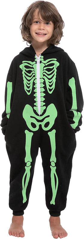 Unisex Skeleton Pajama jumpsuit (Glow in the Dark) - Child