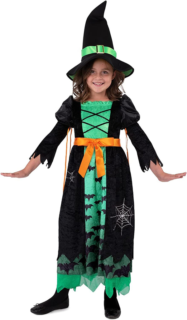 Green Witch Costume for Girls - Child
