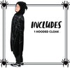 Unisex Kids Spider Web Hooded Cloak - Child