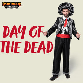 Men Day of the Dead Costume - Adult