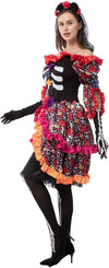 Women rose day of dead Costume - Adult