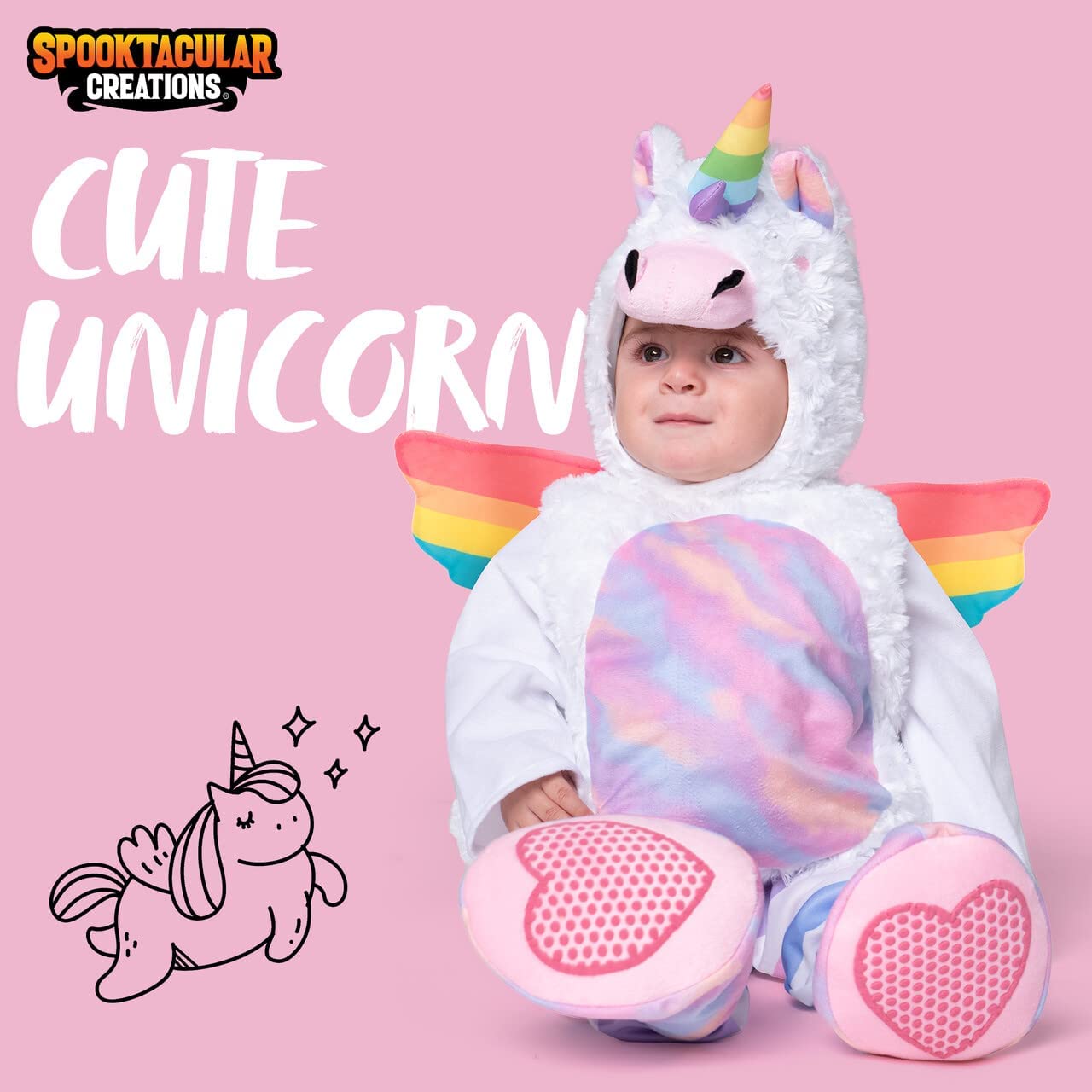 Baby Girl Cute Unicorn Costume Spooktacular Creations baby-girl-cute-unicorn-costume-spooktacular-creations