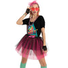 Women 80's Costume with Shirt - Adult