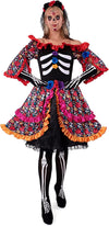 Women rose day of dead Costume - Adult