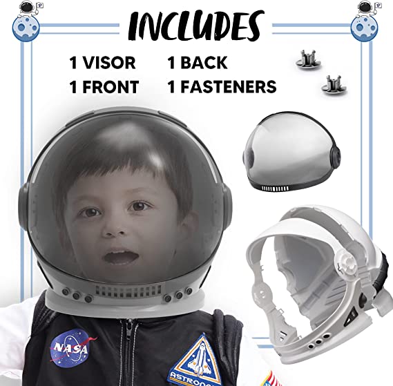 Role Play Accessory Astronaut Helmet with Movable Visor