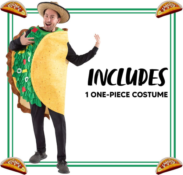 Men Hard Shell Taco Costume - Adult