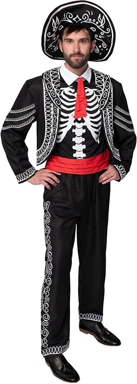 Men Day of the Dead Costume - Adult