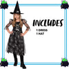 Girl Dark Spider Witch Costume - Child