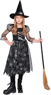 Girl Dark Spider Witch Costume - Child