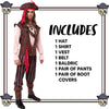 Spooktacular Creations-Mens Caribbean Pirate Adult Halloween Costume