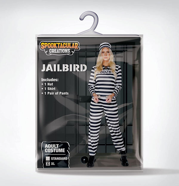 Women Jailbird Costume - Adult