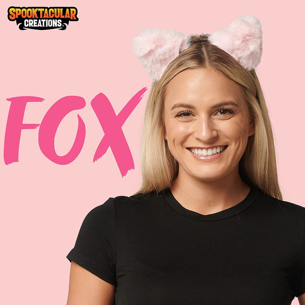 Fox Ears Headband Costume Accessories - Pink