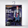 Men Blue Pirate Costume - Adult