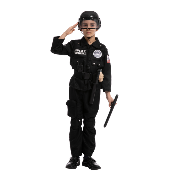 SWAT Officer Costume Role Play Cosplay - Child