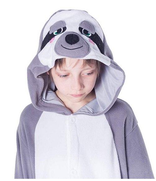 Sloth Animal Onesie Pajama Costume - Child