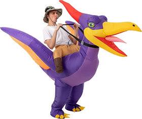 Adult Unisex Raptor Ride-On Inflatable Costume-One Size