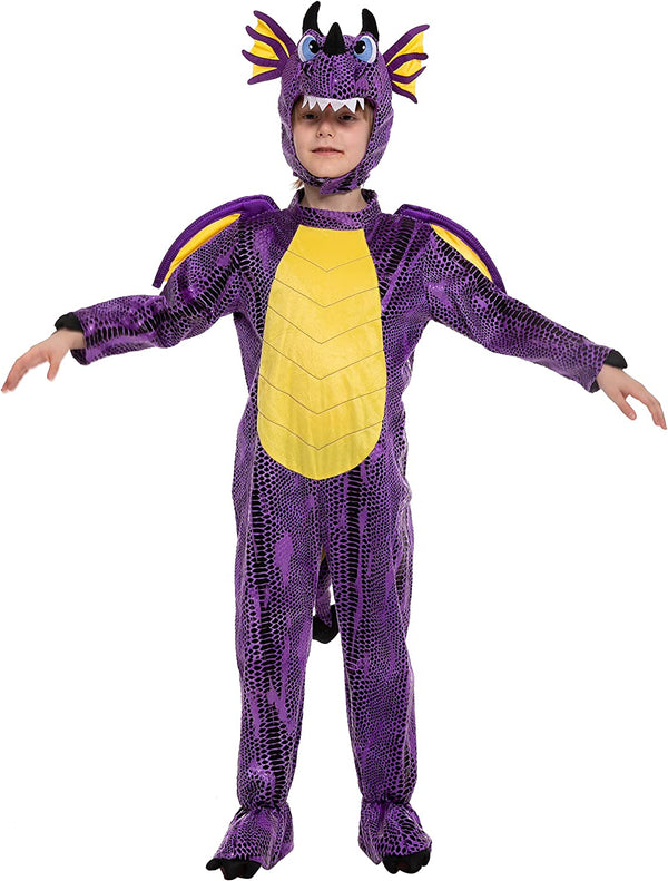 Unisex Purple Dragon Costume - Child