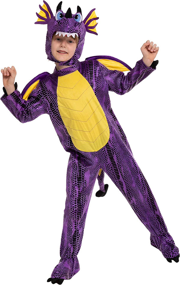 Unisex Purple Dragon Costume - Child