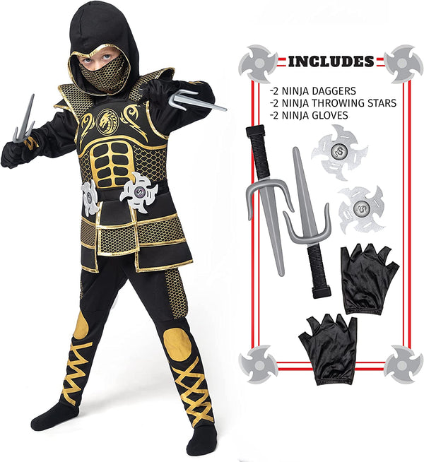 Boy Ninja Golden Complex Pattern - Child