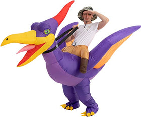 Adult Unisex Raptor Ride-On Inflatable Costume-One Size