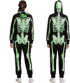 Women Glowing Skeleton Pajama jumpsuit - Adult