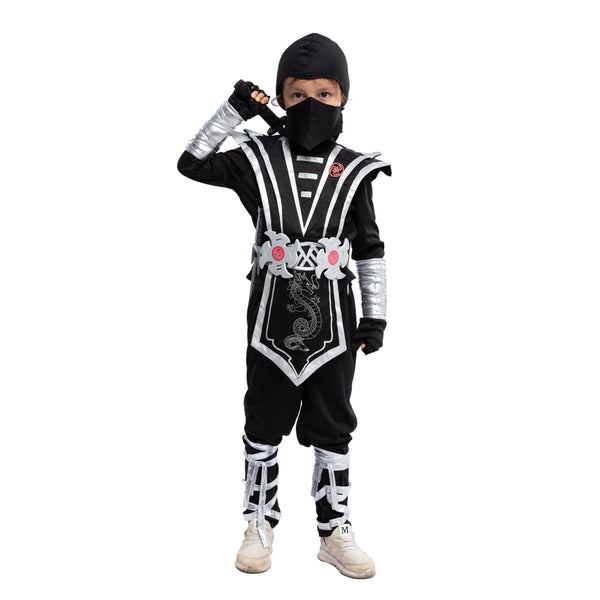 Silver Ninja Costume Set - Child