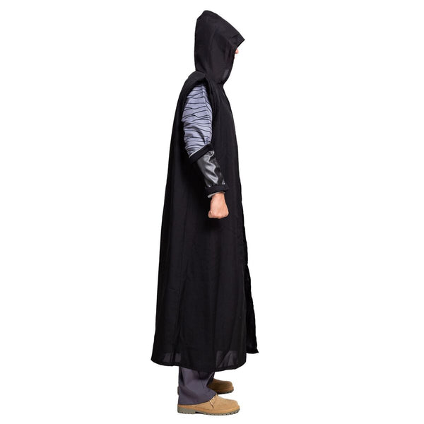 Master of Dark Fancy Gothic Costumes with Hooded Robe Cloak Tunic Outfit for Halloween Cosplay - Spooktacular Creations