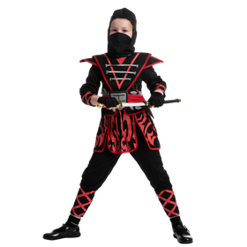 Samurai Red Ninja Costume for Girls Cosplay- Child