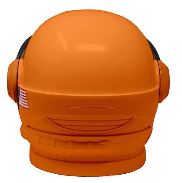 Astronaut Orange Helmet with Movable Visor Pretend Play Toy Set for School Classroom Dress Up, Role Play Accessory, Christmas Gift Stocking, Birthday Party Favor Supplies, Boys, Kids and Toddler - Spooktacular Creations