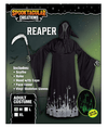 Grim Reaper Scary Skeleton Halloween Costumes with Glow Pattern for Men - Spooktacular Creations