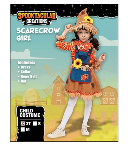 Sunflower Sweet Scarecrow Costume for Girls - Spooktacular Creations