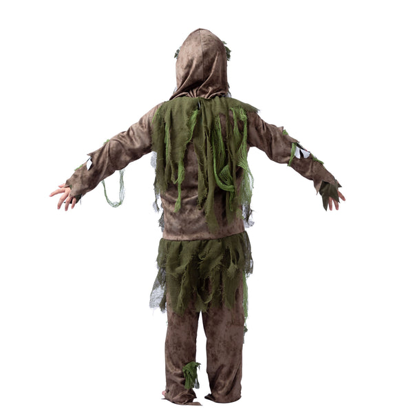 Green Swamp Zombie Costume For Role Play Cosplay- Child