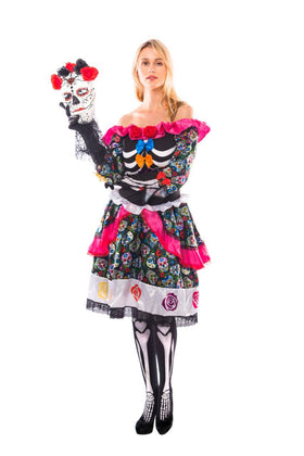 Women's Day The Dead Spanish Costume Set Cosplay